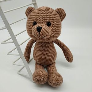 Amigurumi Kawaii Bear <b>Toy</b> Handmade <b>Soft</b> Crochet Knit Doll Baby Sleeping <b>Stuffed</b> Animal Plush <b>Toy</b> for Children - Product Image 2