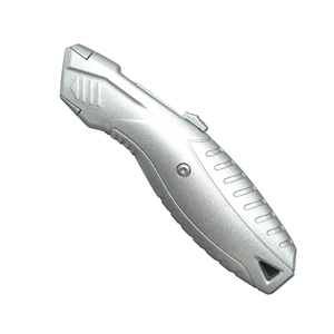 Couteau utilitaire rétractable poignée en aluminium couteau de coupe <span class=keywords><strong>lame</strong></span> de verrouillage boîte Cutter couteau de toiture RX220 - Product Image 4