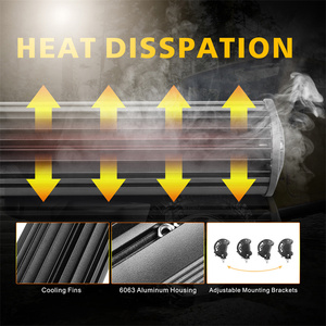 110W Combo Spot Flood Beam <span class=keywords><strong>Quad</strong></span> Row Led Light bar 15 Inch <span class=keywords><strong>4X4</strong></span> Truck Roof Led Light bar pour Offroad Car Truck - Product Image 4