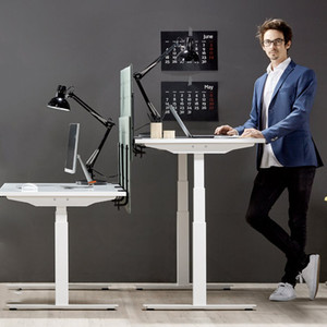 High Quality Factory Modern Office Furniture with Electric Height <strong>Adjustable</strong> <strong>Table</strong> <strong>Legs</strong> Sit Stand Desk Ergonomics - Product Image 1