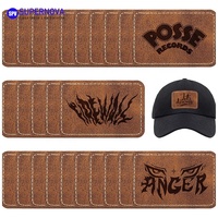 Patch en similicuir Laserable Rectangle 3 "X 2" avec adhésif