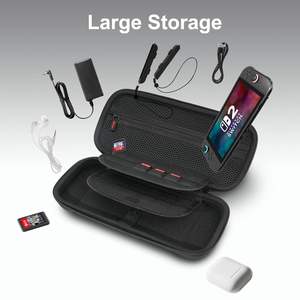 Étui de transport grande capacité pour <span class=keywords><strong>Nintendo</strong></span> Switch 2 (2025), pochette de voyage ultra-fine en EVA premium avec 24 cartouches de jeu - Product Image 4