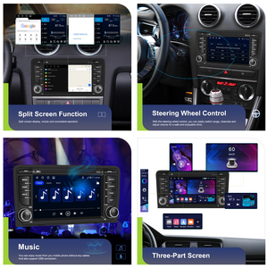 Podofo 7 "4 + 64G <span class=keywords><strong>2</strong></span> <span class=keywords><strong>Din</strong></span> Android <span class=keywords><strong>Autoradio</strong></span> Stéréo pour <span class=keywords><strong>Audi</strong></span> <span class=keywords><strong>A3</strong></span> <span class=keywords><strong>8P</strong></span> S3 RS3 Carplay sans fil/Android Auto GPS/Wifi/EQ Car Audio OEM - Product Image 3