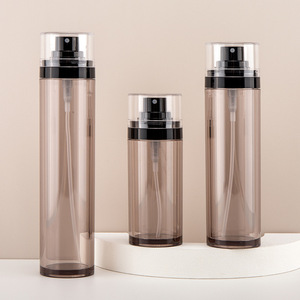 Shikai 100ml Setting Spray <b>Bottle</b> Semi Transparent Black Fine <b>Mist</b> Facial <b>Mist</b> Sprayer With Pump Head For Normal Skin - Product Image 3