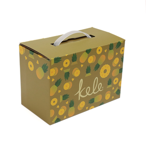 Caja de Regalo Premium para Frutas, Empaque de Papel Plegable para Colección de Frutas Navideñas - Product Image 1