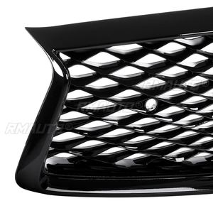 Rejilla Delantera para Infiniti Q50 Q50S 2018-2021, ABS Negro Brillante, Reemplazo de Parachoques, Kit de Rejilla de Malla para Capó - Product Image 4