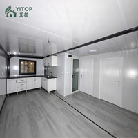 Mini maisons préfabriquées, maison conteneur extensible à double aile de 20 pieds, bâtiment portable, mini-maison, maison de 2 à 4 chambres, maisons préfabriquées