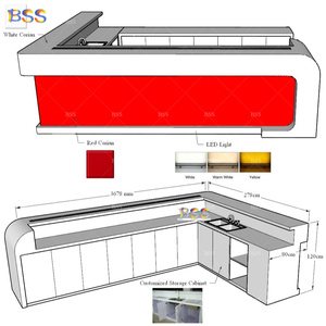 Barra de Bar Interior y Sillas, Diseño Moderno de Barra de Club, BSS China, Fábrica Profesional de Barras y Taburetes para Restaurantes Personalizados - Product Image 2