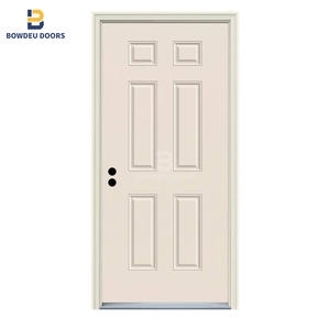 30 pulgadas X 80 en 6 Panel Colonist Imprimado mano derecha texturizada núcleo sólido moldeado compuesto MDF puerta Interior precolgada única - Product Image 6