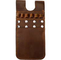Sacoche à flèches vintage marron pour arbalète, en cuir et plastique, à porter à la taille, support de flèches classique pour la chasse traditionnelle et le tir à l'arc en extérieur
