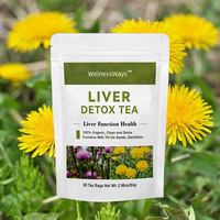 Sachets de thé santé, vente directe usine, support dropshipping, personnalisable, thé détox naturel aux graines de chardon-Marie - Soin du foie, vente en gros, première boîte