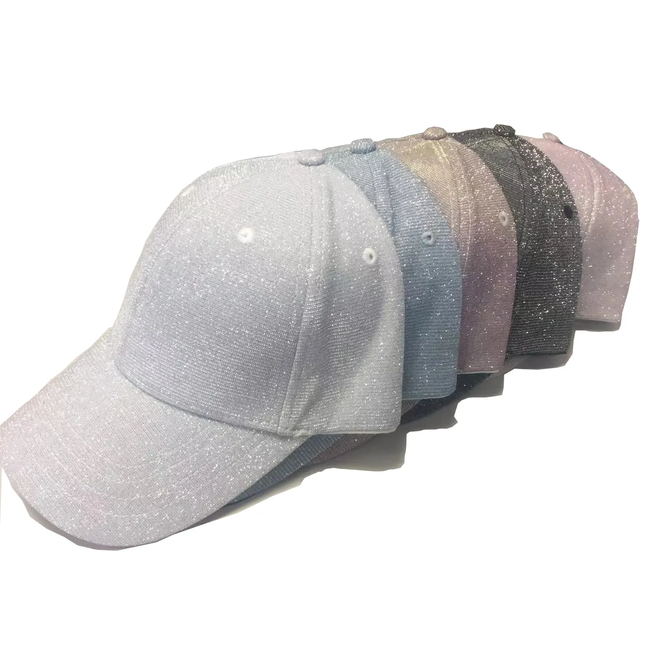 Gorra de béisbol tejida Vintage para niña, sombrero deportivo para fiesta, gorra personalizada, tela de nailon brillante en blanco