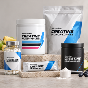 Créatine monohydrate micronisée en poudre, sans saveur, OEM, étiquette privée, complément nutritionnel sportif, logo personnalisé - Product Image 4