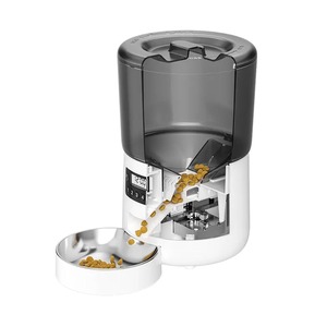 Alimentador automático inteligente LCD para mascotas con sensor infrarrojo, evita el bloqueo de alimentos, fuente de alimentación dual, control de porciones para gatos y perros - Product Image 4