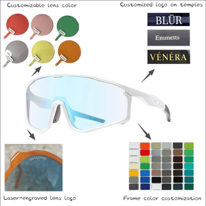 Produit tendance 2026 Lunettes de sport personnalisées pour la course à pied Lunettes de sport à changement de couleur Protection UV pour hommes et femmes - Product Image 3