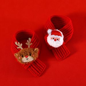Set Natalizio di Sciarpa e Cappello in Maglia per Animali Domestici, Caldo Accessorio Decorativo con Renne, Pupazzi di Neve e Babbo Natale per Cani e Gatti - Product Image 5