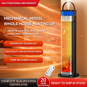 Humidificateur vocal transfrontalier intelligent vertical à flamme simulée, <span class=keywords><strong>chauffage</strong></span> électrique à écran tactile, télécommande, oscillation - Product Image 5