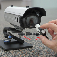 Pièce de caméra de vidéosurveillance durable RJ45 IP67 Anneau en silicone noir étanche avec boîtier en nylon 8P8C pour connecteur de réseau de surveillance