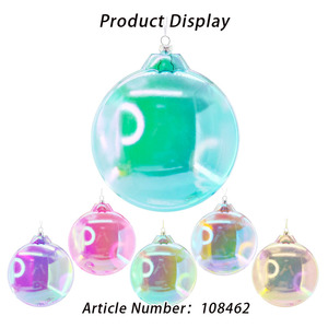 Nueva Bola de disco de <span class=keywords><strong>Navidad</strong></span> iridiscente de estilo colorido hecha <span class=keywords><strong>a</strong></span> <span class=keywords><strong>mano</strong></span> con adornos colgantes de reflejo deslumbrante decoración de fiesta colgante de <span class=keywords><strong>Navidad</strong></span> - Product Image 6