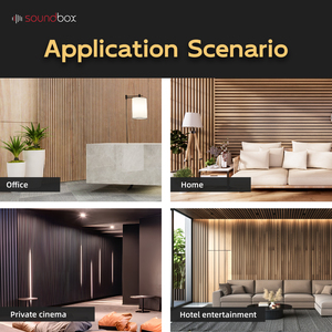 Soundbox DIY tela estriada envuelta composición decorativa diseño techos tableros panel <span class=keywords><strong>anti</strong></span> sonido <span class=keywords><strong>para</strong></span> pared - Product Image 5