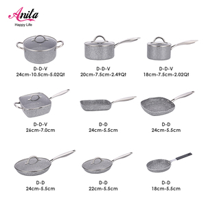 Juego de Ollas y Sartenes Antiadherentes de 13 Piezas con Revestimiento de Granito, Juego de Utensilios de Cocina de <span class=keywords><strong>Piedra</strong></span> Antiadherente - Product Image 4