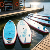 Planche de paddle gonflable antidérapante, planche de SUP gonflable portable pour débutants, sports nautiques en mer et en lac
