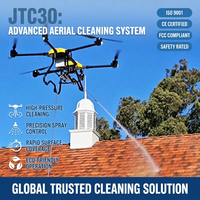 Drone de nettoyage extérieur industriel professionnel pour bâtiments, UAV avec contrôle de pression de précision et double opération RTK