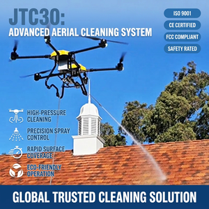 Drone de nettoyage extérieur industriel professionnel pour bâtiments, UAV avec contrôle de pression de précision et double opération RTK - Product Image 1
