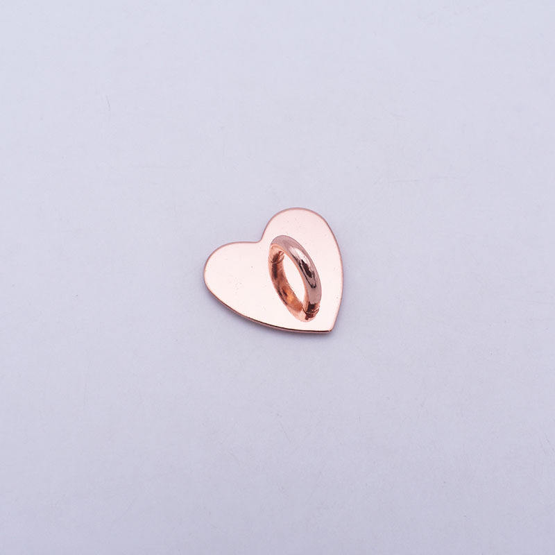 heart rose gold 2.5cm