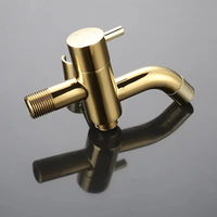 Vente chaude Laiton Or Portable Bidet Pulvérisateur Douche Toilette pour Bidet Fixation Toilette Salle De Bains Support Mural Tuyau Ensemble