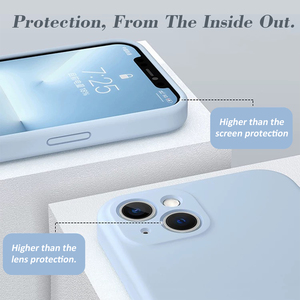 Slim Magsafing Protección a prueba de golpes Funda de silicona real Funda de silicona líquida para teléfono móvil para <span class=keywords><strong>iPhone</strong></span> 16 15 14 - Product Image 4
