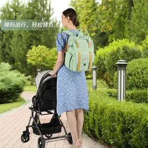 Sac à langer multifonction personnalisé pour maman, sac à langer pour bébé, sac à dos de voyage avec lit de bébé