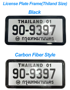 กรอบป้ายทะเบียนคาร์บอนไฟเบอร์กันน้ำสไต<span class=keywords><strong>ล์</strong></span><span class=keywords><strong>ย</strong></span>ุโรปมาตรฐานประเทศ<span class=keywords><strong>ไทย</strong></span>ที่ยึดป้ายทะเบียนรถสำหรับ<span class=keywords><strong>แท็กซี่</strong></span> SUV รถกระบะสภาพใหม่ - Product Image 6