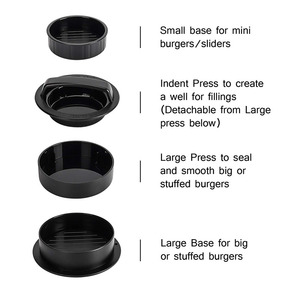 <b>Kitchen</b> <b>Gadgets</b> Hamburger Press Patty Maker Burger Press 3 in 1 Non-Stick Meat Beef Hamburger Mold for Stuffed Slider BBQ - Product Image 2