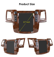 Autoestéreo Android CARUPEZ de 9.7 Pulgadas IPS para Fortuner/Vigo/Hilux 05-14 8 Núcleos 7862S Estilo Tesla Vertical con Cámara de Reversa y 1 Año de Garantía
