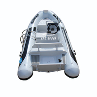 Bateau dinghy semi-rigide, en forme de v profond, 4m, matériel hypalon 400