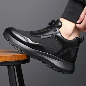 HLT <b>Mens</b> Oxford Lace Shoes British Style Toe Light Weight Genuine Leather Midsole All Seasons Height Increasing Wear <b>Dress</b> - Product Image 3