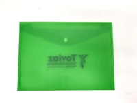 Sac de documents en plastique imprimé au format A4, pochette de dossier d'enveloppe PP à bouton-pression