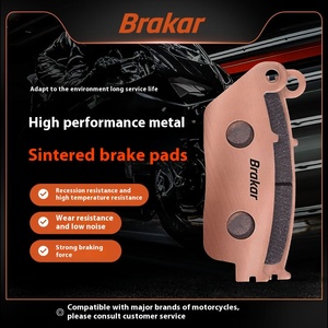Plaquettes de frein Brakar Platinum <span class=keywords><strong>Reko</strong></span> frittées MetalDataURLnew pour motos Fit BMW Suzuki Harley Polaris Durable et à faible bruit - Product Image 2