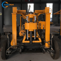 Plateforme de forage de puits d'eau portable, moteur diesel, pompe, boîte de vitesses, roulement, engrenage, léger, mobile