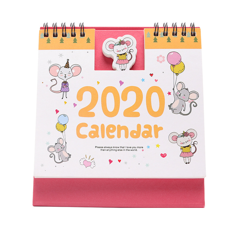 2020 г., Рождественская бумага, рабочий стол, ежедневный календарь, Пользовательский логотип, настольные календари с принтом