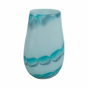 Vaso decorativo in vetro blu costiero per soggiorno, camera da letto, ufficio, decorazioni per la casa - Product Image 4