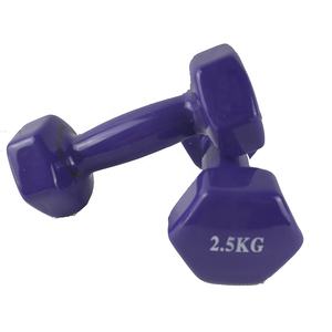 <span class=keywords><strong>Petit</strong></span> haltère hexagonal de gymnastique enduit de vinyle bon marché haltères en néoprène mini haltères de fitness ensemble blanc 3kg pour enfants - Product Image 4