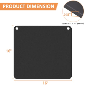Plaque en acier au carbone pour pizza, plaque de cuisson carrée en acier pour four, pour la cuisson artisanale de pizzas et de pains - Product Image 3