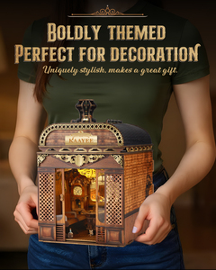 Kit de Casa de Muñecas en Miniatura con Diseño de Vagón de Tren Retro, Rompecabezas 3D de Madera con Luz LED, Decoración Vintage para el Hogar, Regalo - Product Image 6