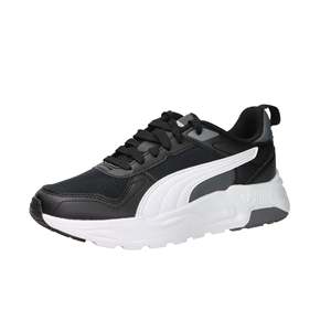 Puma Sneakers pour enfants et garçons Noir Blanc 36 37 38 39 Hauteur du talon 4 cm Chaussures tendance en toile - Product Image 6