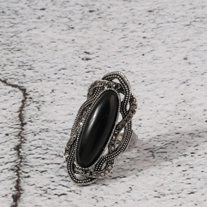 핫 세일 천연 다이아몬드 탄생석 선물 보석 구리 여성 빈티지 패션 웨딩 파티 반지 - Product Image 3