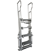 Sndway — pack d'escalier pliants galvanisés, avec cage de sécurité pour chargement de produits chimiques, plateforme chimique à suspension