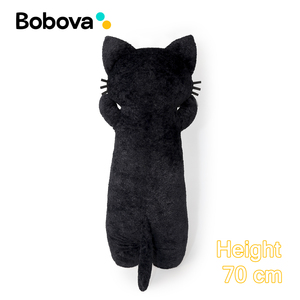 Coussin long en forme <span class=keywords><strong>de</strong></span> chat 70 cm, super doux en coton PP, décoration d'intérieur, coussin en peluche pour adultes, adolescents, sieste, canapé, <span class=keywords><strong>lit</strong></span>, coussin <span class=keywords><strong>de</strong></span> corps - Product Image 2