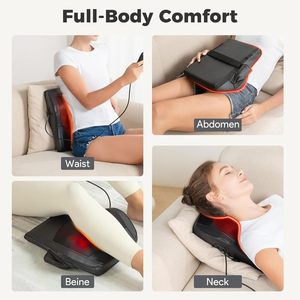 Eveekon <span class=keywords><strong>2026</strong></span> Cojín de Masaje Eléctrico para Espalda, Almohada de Masaje Inalámbrica para Silla de Coche y Uso Doméstico para Aliviar el Dolor - Product Image 5